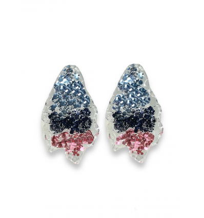 FOGLIA GLITTER CRYSTAL TRE COLORI